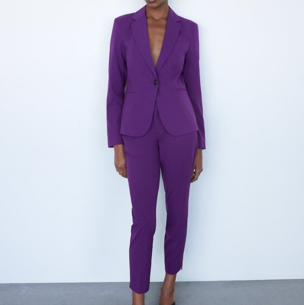 Zara purple suit